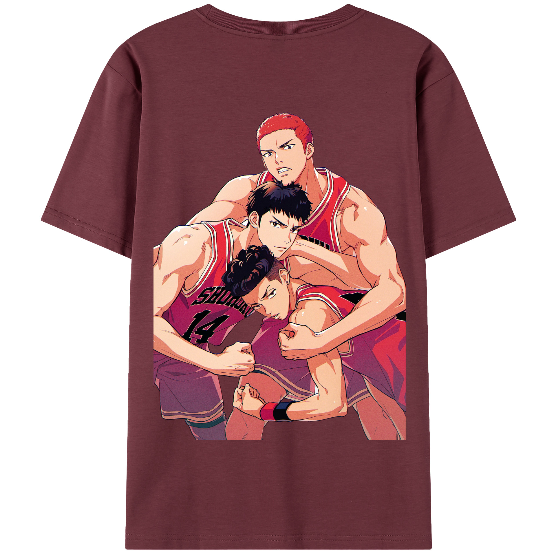 SLAM DUNK／スラムダンク 綿100％半袖Tシャツ（背面プリント）